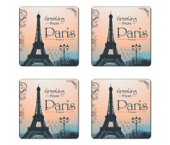 Greeting from Paris Coaster Set Of Four