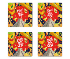 Mexico Celebration Coaster Set Of Four