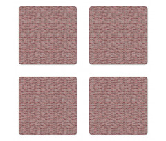 Stacked Stonework Pattern Coaster Set Of Four