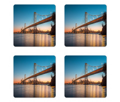 San Francisco Skyline View Coaster Set Of Four