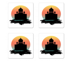 Slavic Architecture Art Coaster Set Of Four