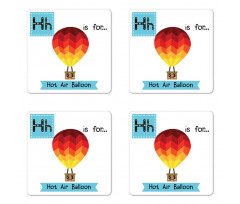 Education Alphabet Coaster Set Of Four