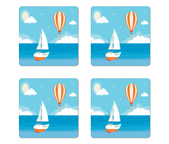 Boat Holiday Sea Coaster Set Of Four