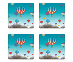 Colorful Mountains Coaster Set Of Four