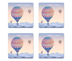 Gradient Mountains Coaster Set Of Four