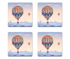 Travel Adventure Coaster Set Of Four