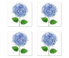 Simple Flower Blooms Coaster Set Of Four