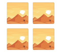 Hot and Drought Landscape Coaster Set Of Four