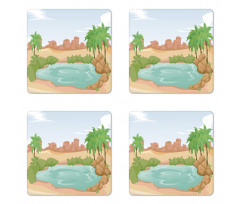 Scenic Eastern Sahara Vibes Coaster Set Of Four