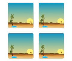 Sunny Weather in the Wild Coaster Set Of Four