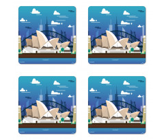 Sidney Opera House Bridge Coaster Set Of Four