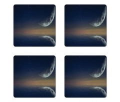 Moon Reflection on Water Coaster Set Of Four