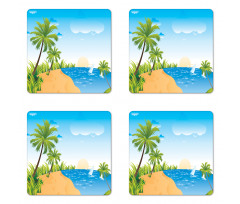 Summer Vibe Landscape Coaster Set Of Four