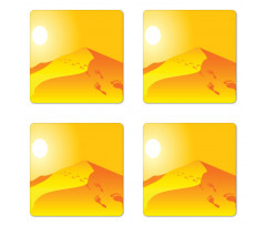 Sand Hills Sun and Footprints Coaster Set Of Four