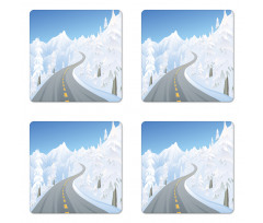 Road into the Mountains Coaster Set Of Four