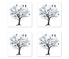 Branches with Birds Coaster Set Of Four