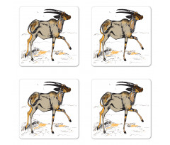 Animal Sketch Art Coaster Set Of Four