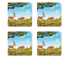 Wildlife Nature Scene Coaster Set Of Four