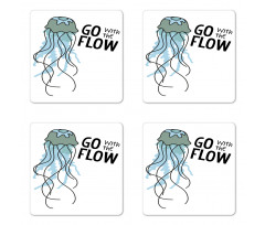 Go with the Flow Animal Coaster Set Of Four