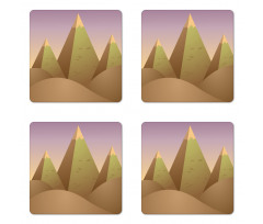 Pyramids Dune Sand Coaster Set Of Four