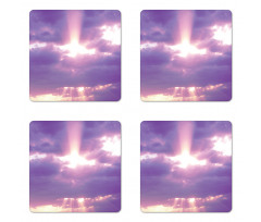 Romantic Cloudy Sky Coaster Set Of Four