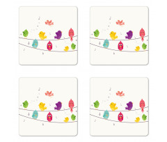 Singing Cartoon Coaster Set Of Four