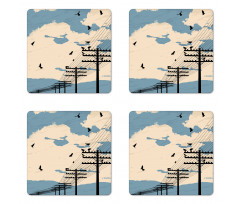 Modern Scene Coaster Set Of Four