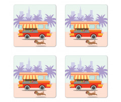 Street Food Van Dog Coaster Set Of Four