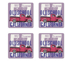 Oldschool California Coaster Set Of Four