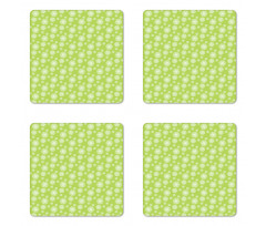 Botanical on Polka Dots Coaster Set Of Four