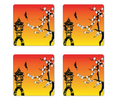 Sakura Japanese Coaster Set Of Four