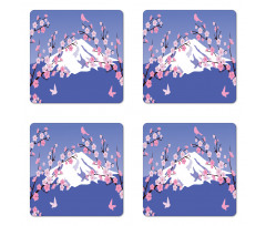 Cherry Blossoms Coaster Set Of Four