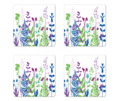 Colorful Botany Coaster Set Of Four