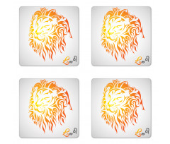 Leo Horoscope Sign Coaster Set Of Four