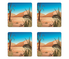 Desert Tropical Nature Coaster Set Of Four