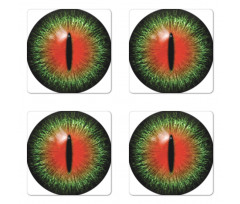 Exotic Cat Eye Egypt Coaster Set Of Four