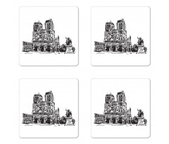 Hand Drawing Coaster Set Of Four