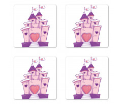 Cheerful Dreamy Fortress Coaster Set Of Four