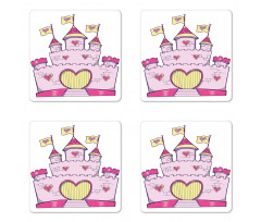 Fantasy Princess Fortress Coaster Set Of Four