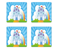 Rainbow Fortress Princess Coaster Set Of Four