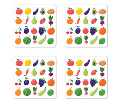 Diet Food Coaster Set Of Four