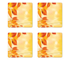 Sun View Leaves Coaster Set Of Four