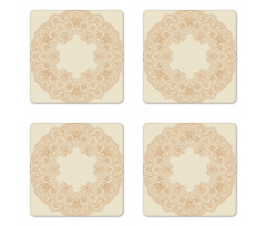 Victorian Feminine Art Coaster Set Of Four