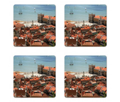 Nostalgic Lisbon City Coaster Set Of Four