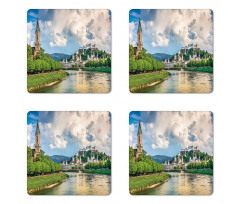 Salzburg Land Cloudy Coaster Set Of Four