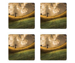 Landscape Sky Tree Coaster Set Of Four