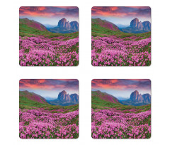 Mountain Village Fall Coaster Set Of Four