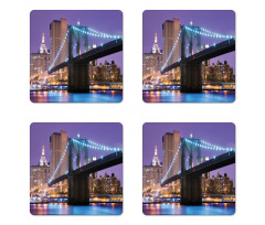 Bridge Towards Manhattan Coaster Set Of Four