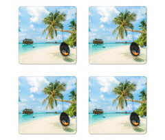 Exotic Maldives Sea Coaster Set Of Four