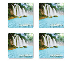 Lake and Swans Nature Coaster Set Of Four